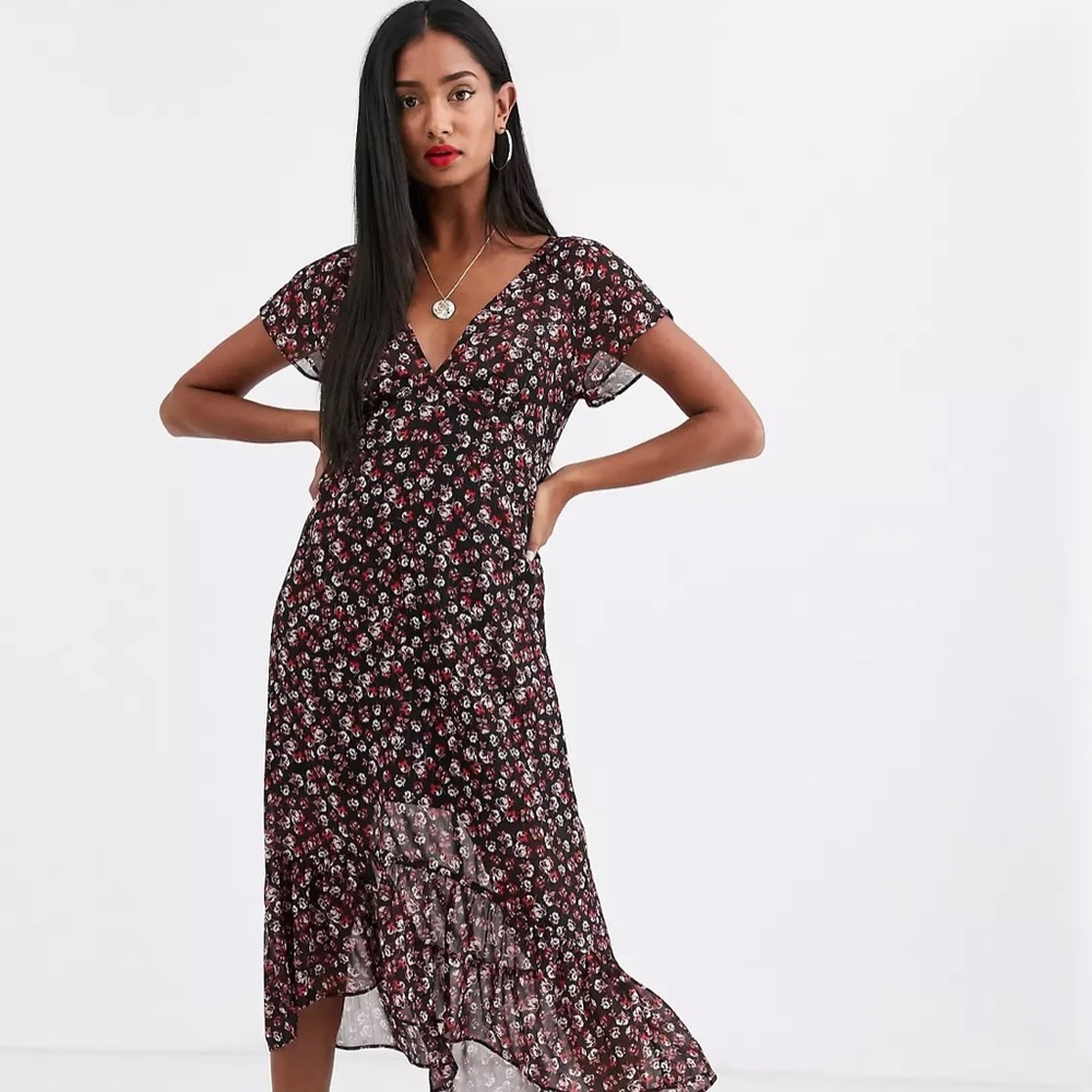 Stradivarius Floral Print Dress